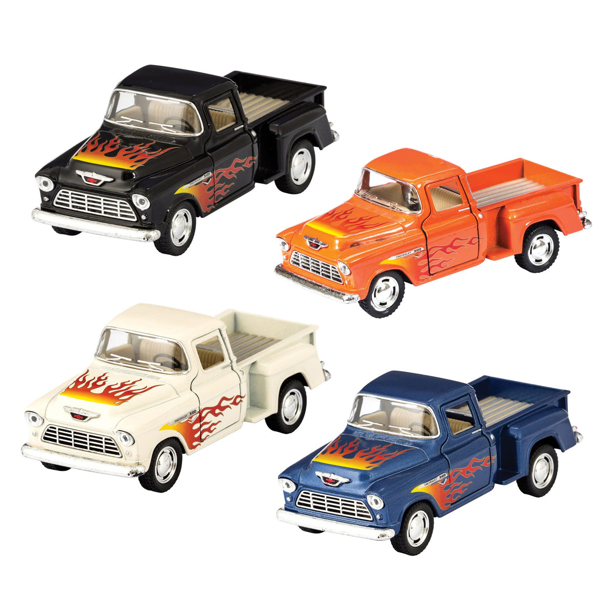 Schylling Diecast 55' Chevy Pickup Flames