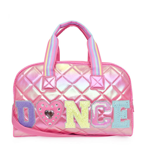 OMG Dance Quilted Metallic Large Duffle