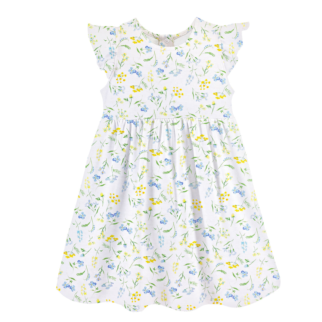 BCC Delicate Flowers Dress with Ruffle