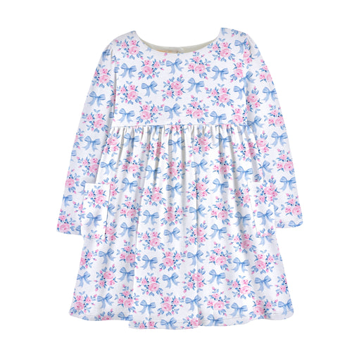 BCC Blue Floral Dress w/Pockets
