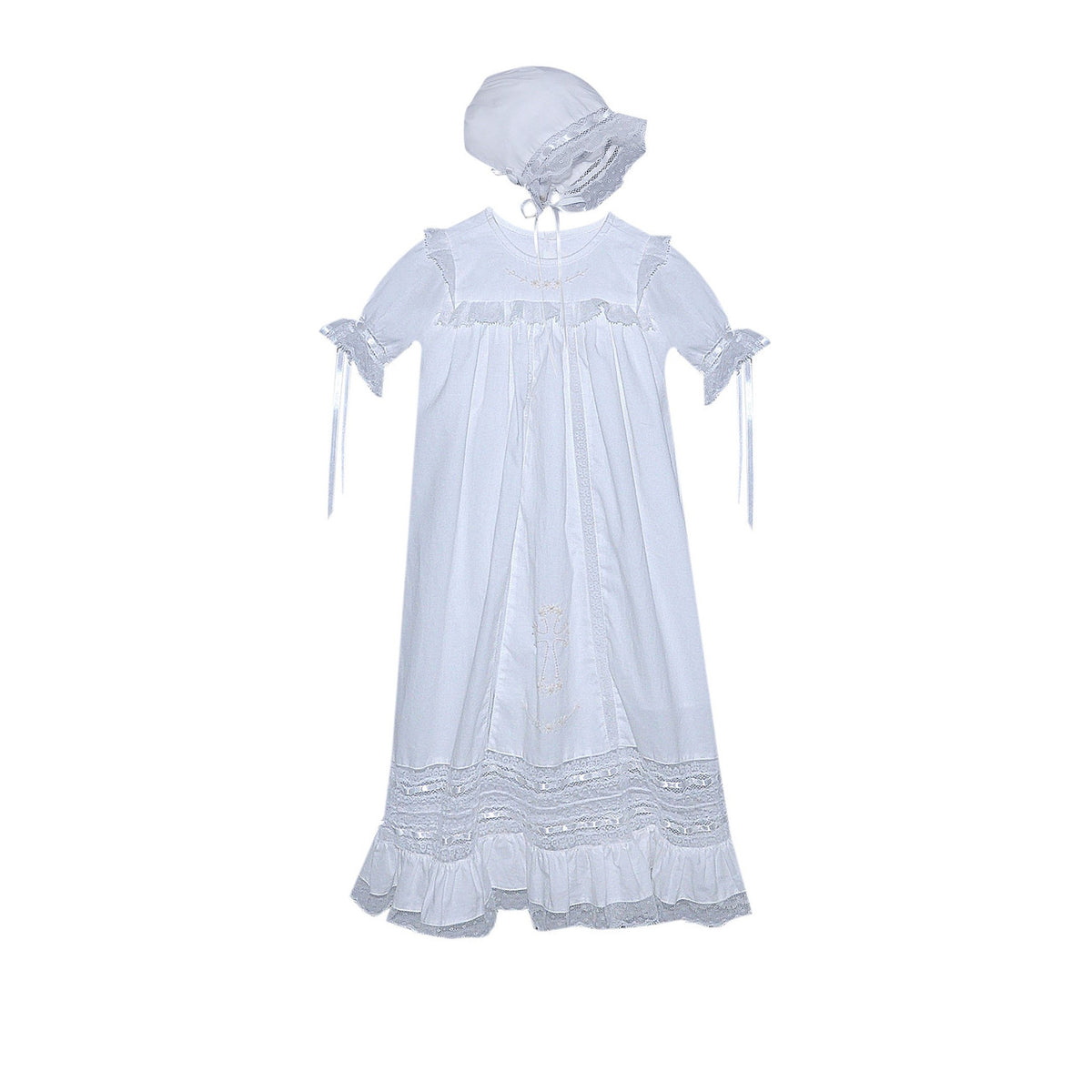 Baby Sen Kennedy Christening Gown-White