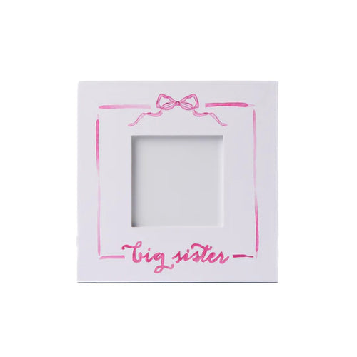 Over The Moon Big Sister Frame w/ Bow