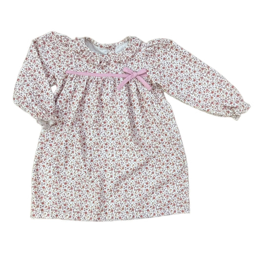 Pink Bow L/S Corduroy Dress