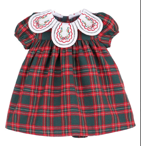 Sophie & Lucas Holiday Plaid Petal Float-Green