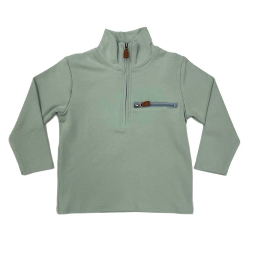 Millie Jay Kingston 1/4 Zip Pullover-Sage