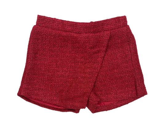 Lulu Bebe Tweed Skort-Red