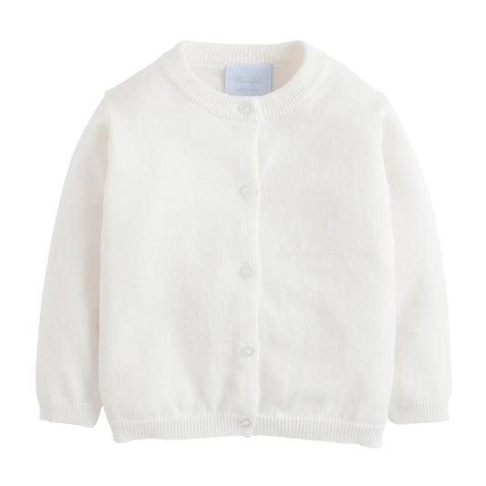 LE Essential Cardigan-White