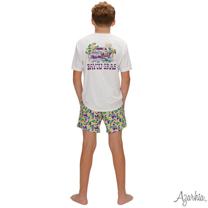 Azarhia Mardi Gras Camo Billy Short
