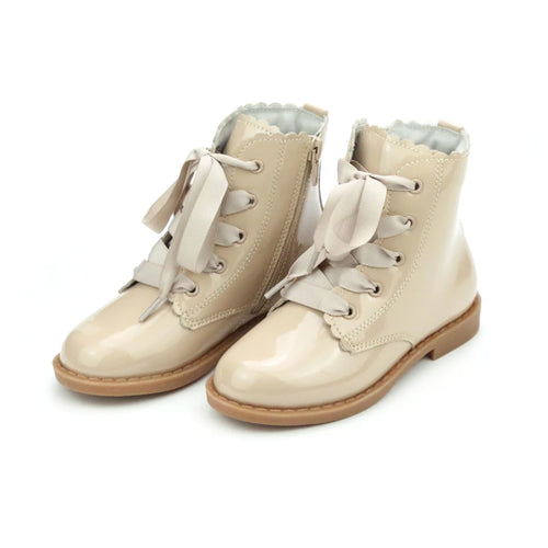Lamour Josephine Taupe Scalloped Boot