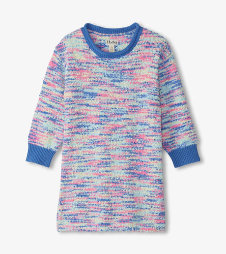 Hatley Blue Boucle Sweater Dress