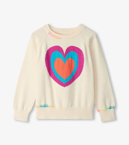 Hatley Raglan Pullover Sweater - Layered Hearts Hatley Raglan Pullover Sweater - Layered Hearts