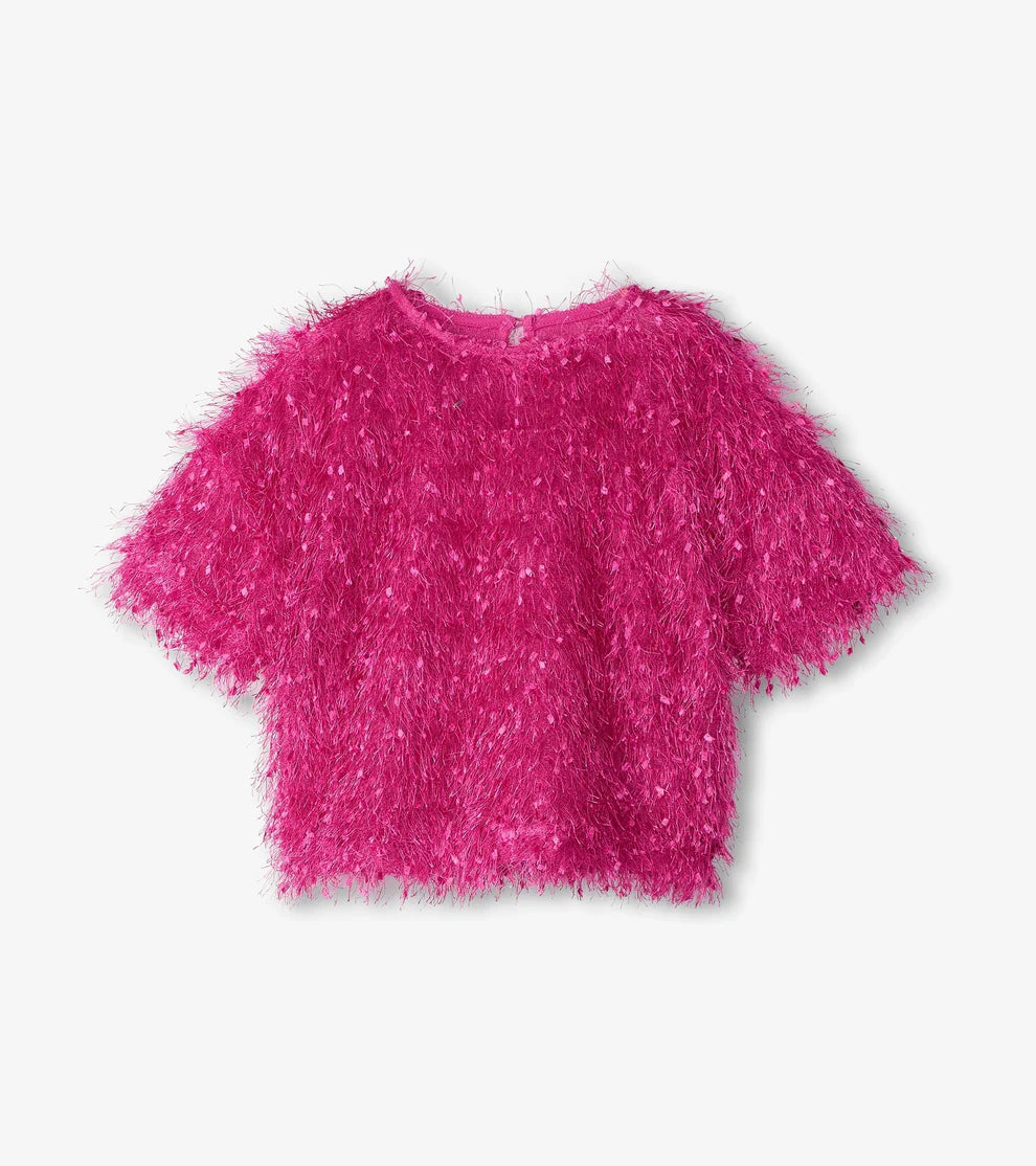 Hatley Hot Pink Fluffy Sweater Knit Top