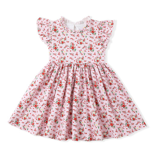 Swoon Baby Poinsettia Flutter Dress