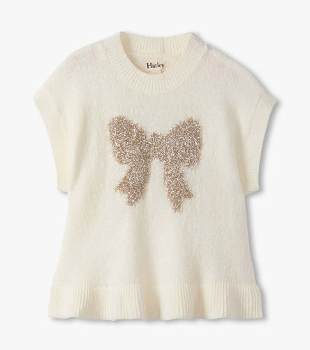 Hatley Gold Bow Everywhere Sweater Vest
