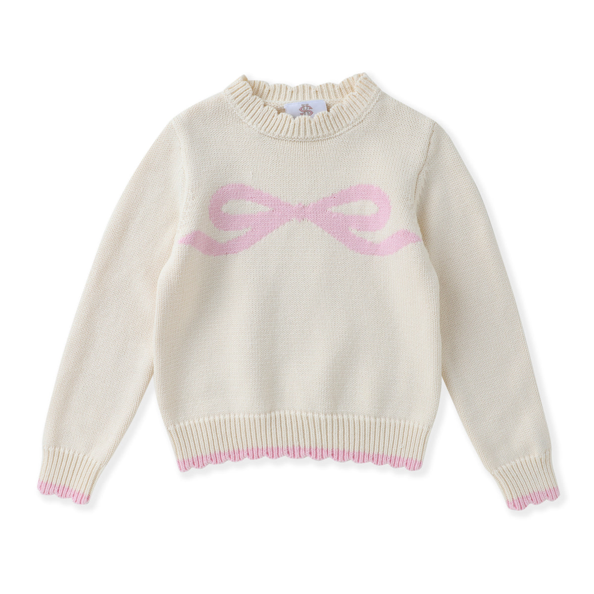 Swoon Baby Pink Bow Sweater