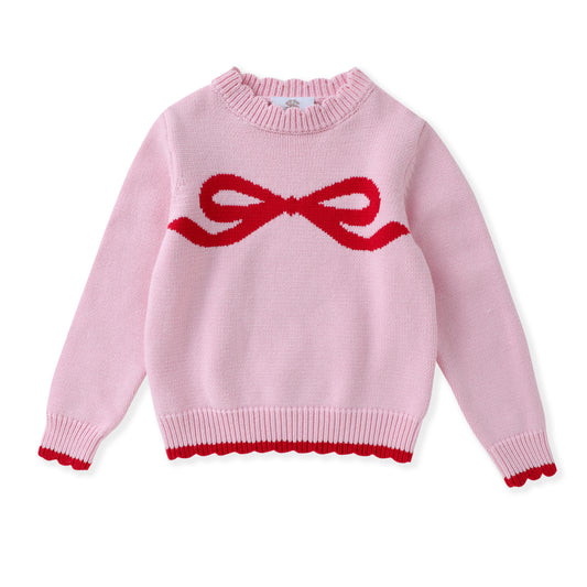Swoon Baby Red Bow Sweater