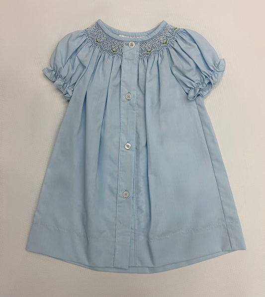 Rosalina Bishop Daygown w/ Open Front-Lt. Blue