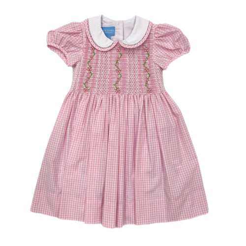 Anavini Pink Gingham  S/S Dress