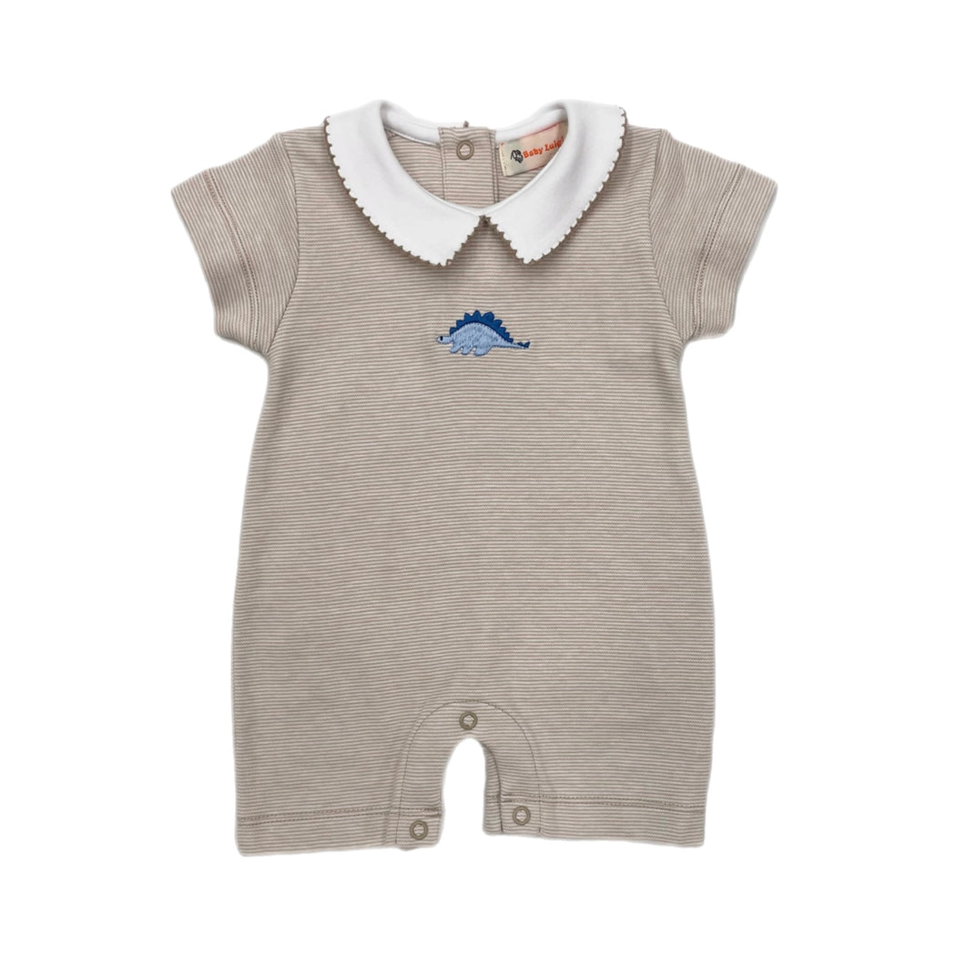 Acvisa Tan Stripe Dino Romper