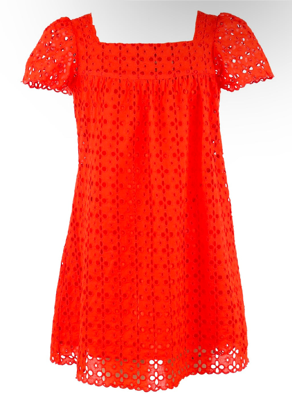 Gabby Emma Orange Eyelet Dress