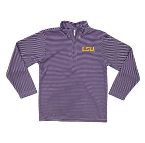 VLF LSU Purple Stripes 1/4 Zip