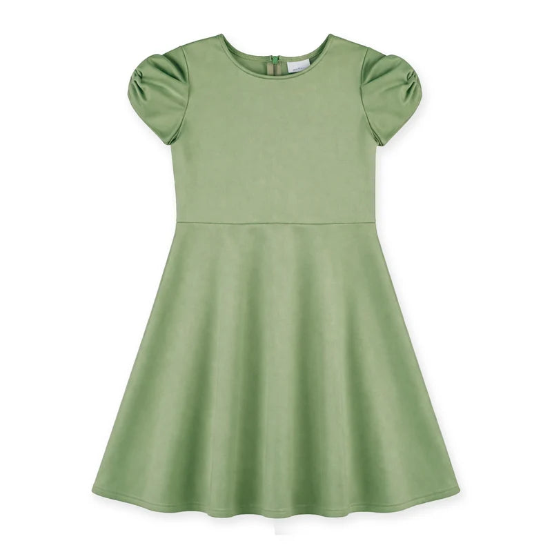 Florence Eiseman Scuba Knit Dress w/ Bow-Green