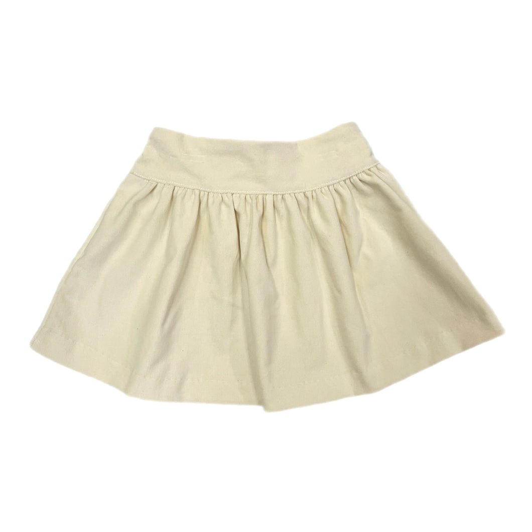 Anvy Cream Velvet Skirt