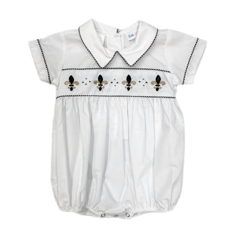 Lulu Bebe Fleur De Lis Bubble-White