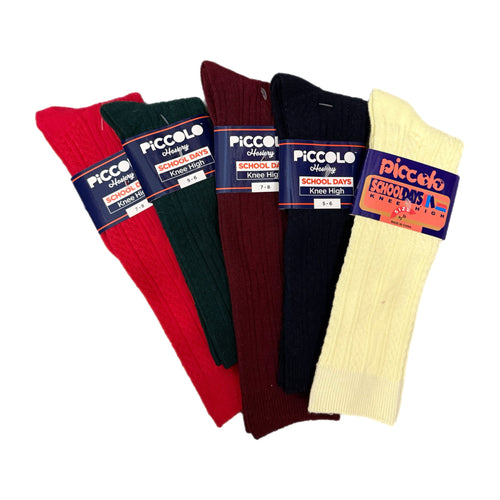 Piccolo Cable Knee High Socks