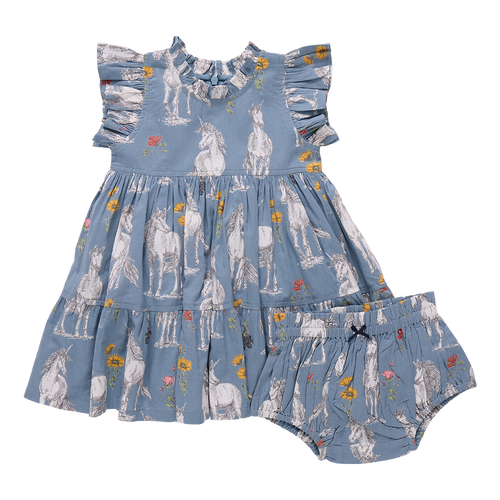 Pink Chicken Unicorn Field Dress