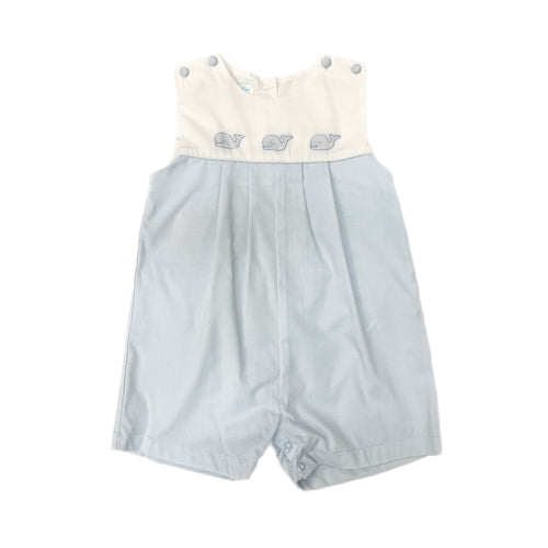 Petit Ami Whale Handstitched Shortall