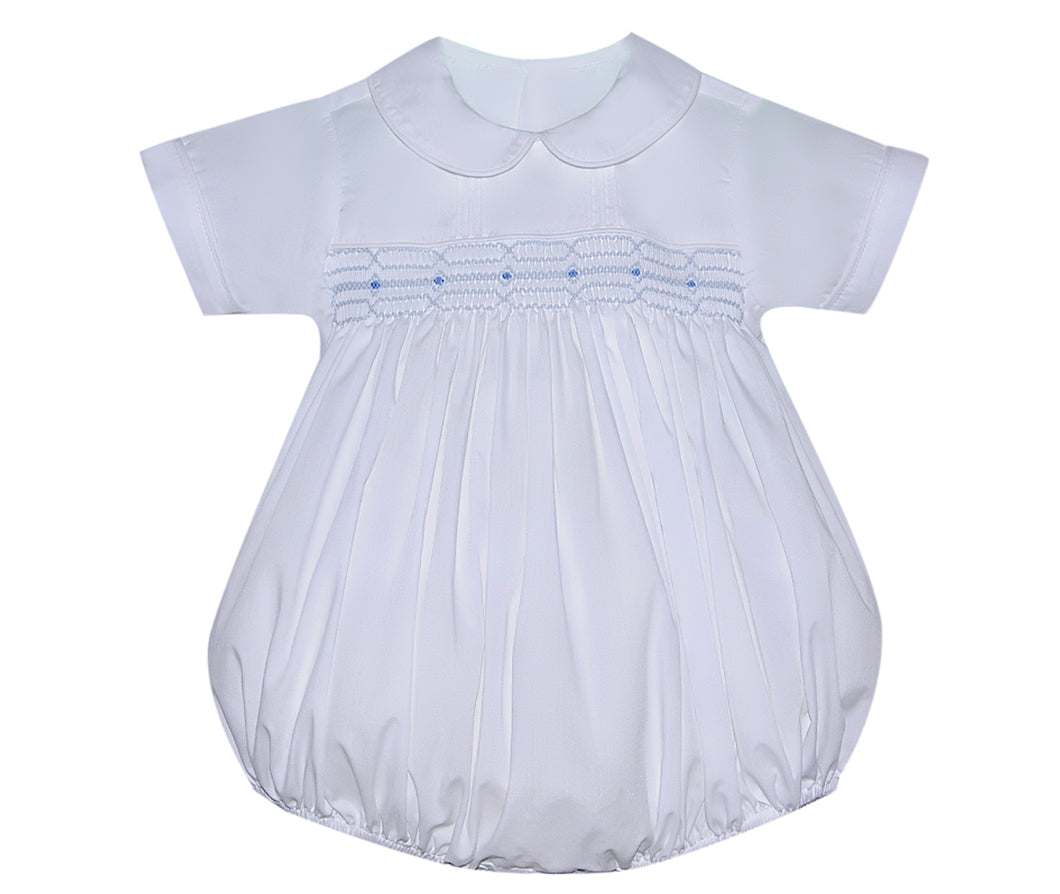 RN Finley Boy Bubble-White w/ Blue