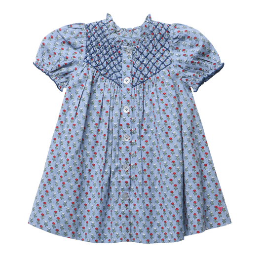 Pink Chicken Lucia Dress-Lt. Blue Carnation