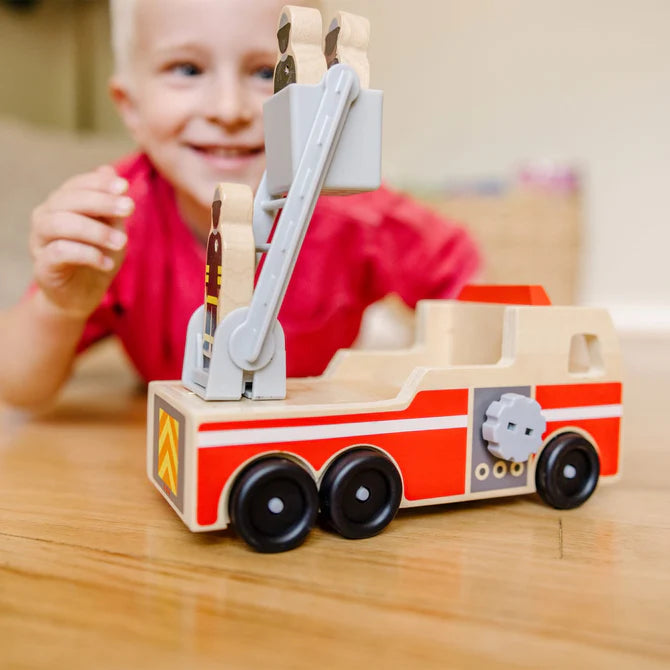 Melissa & Doug Classic Wooden Firetruck