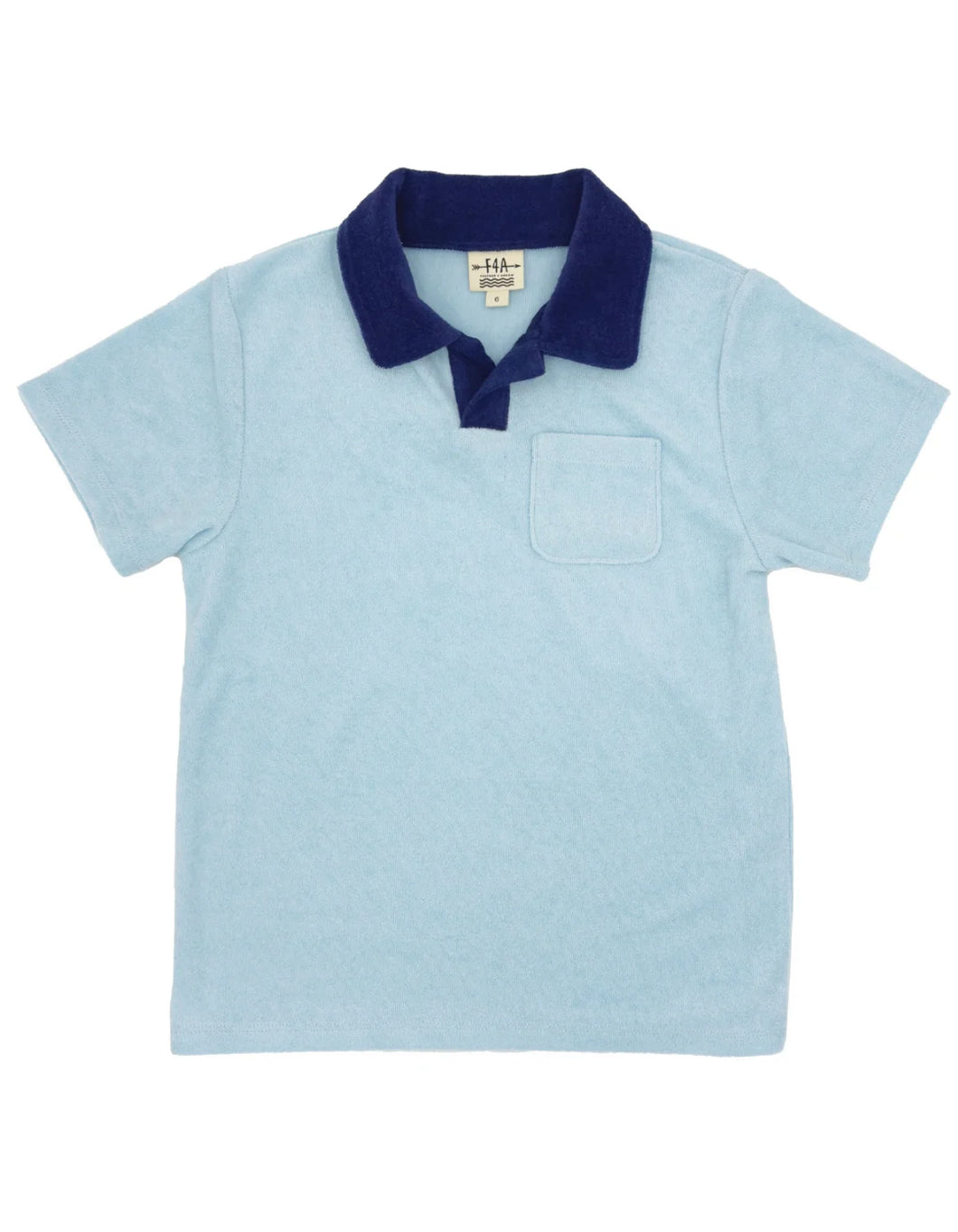 F4A Boardwalk Terry Shirt-Crystal Blue