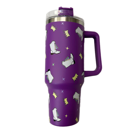 Mardi Gras Boot Insulated Cup with Handle