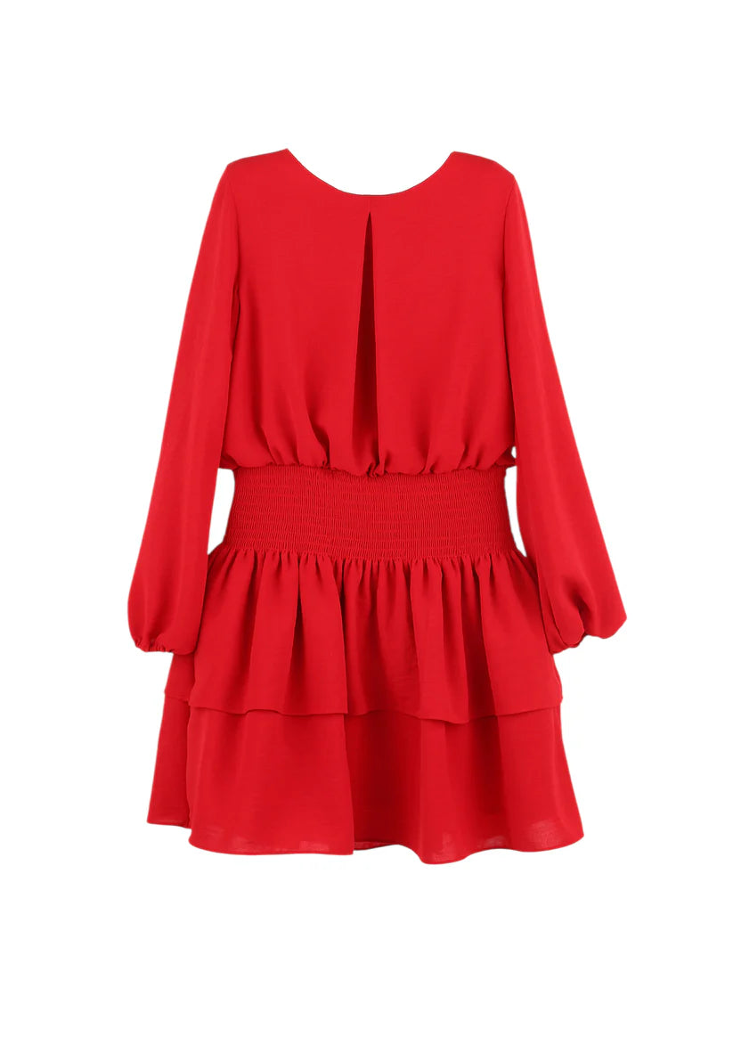 Gabby Amelia Dress-Red