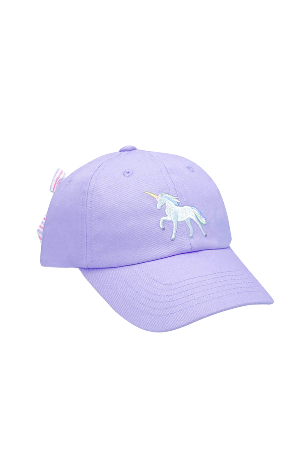 Bits & Bows Rainbow Unicorn Hat-Lavender