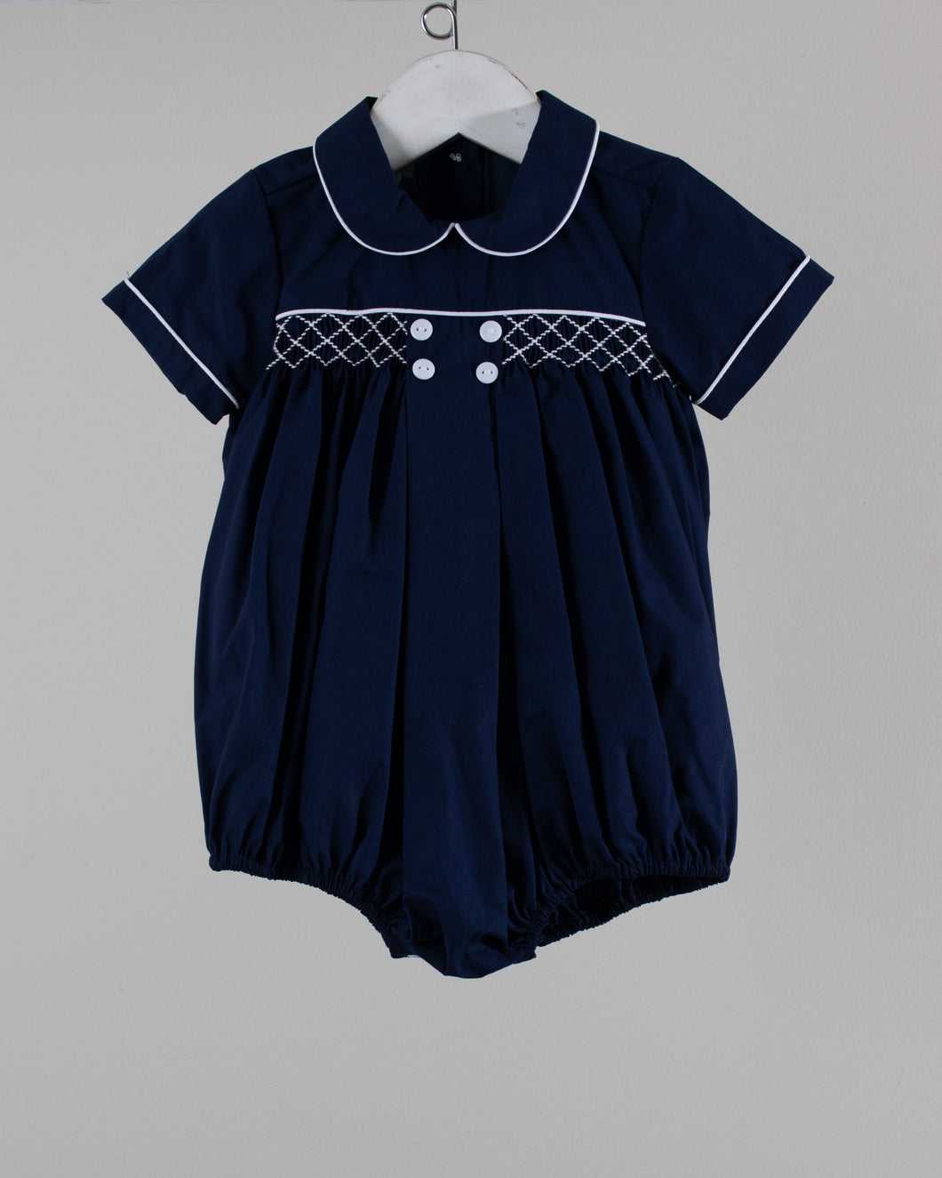 CLO Navy Smocked James Bubble