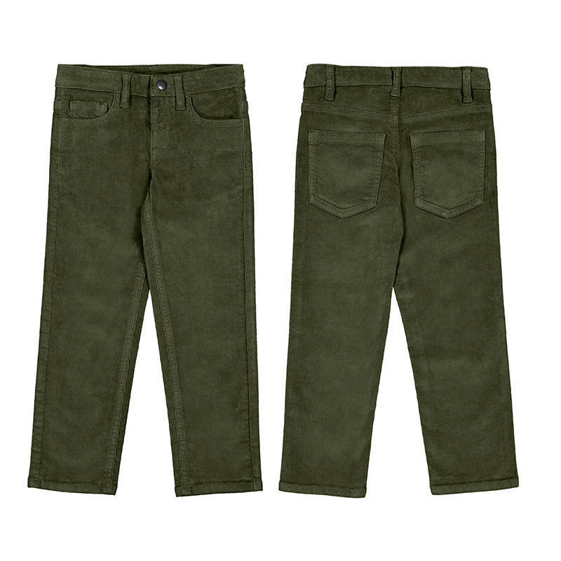 Mayoral Basic Cord Pants-Olive