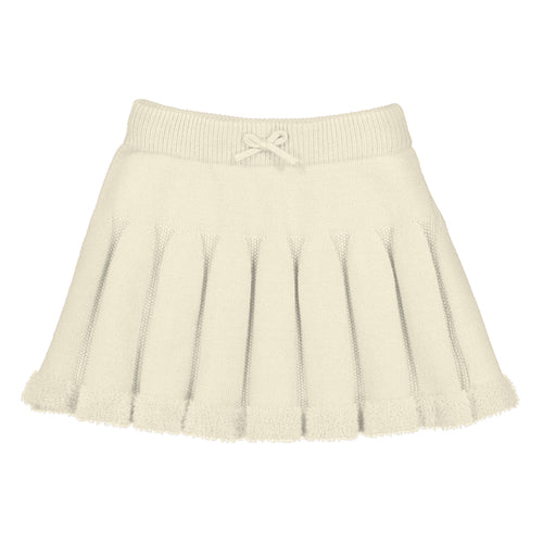 Mayoral Almond Pleated Sweater Skirt