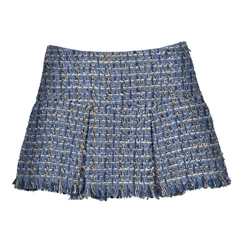Abel & Lula Sky Blue Tweed Skirt