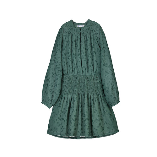 Mayoral Chiffon Dress-Eucalyptus Green