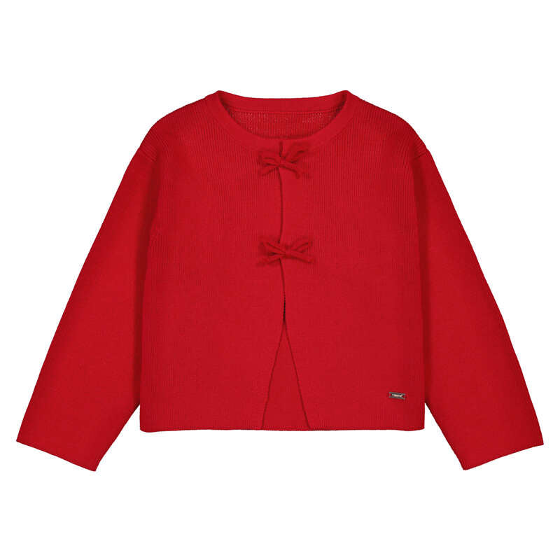 Mayoral Bow Cardigan-Red