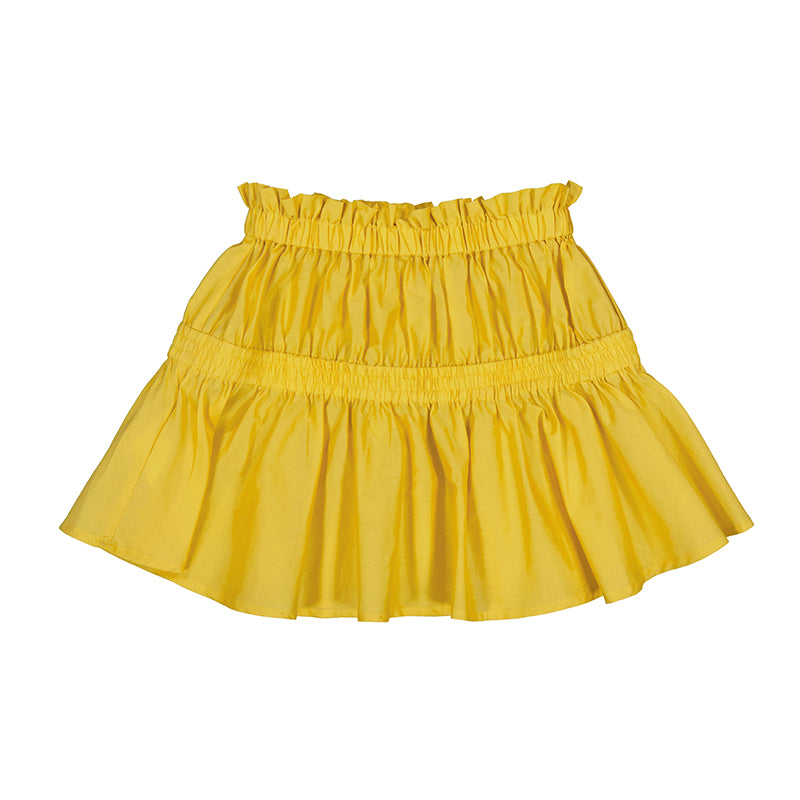 Mayoral Yellow Poplin Skirt