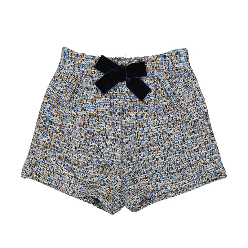 Mayoral Navy Tweed Shorts