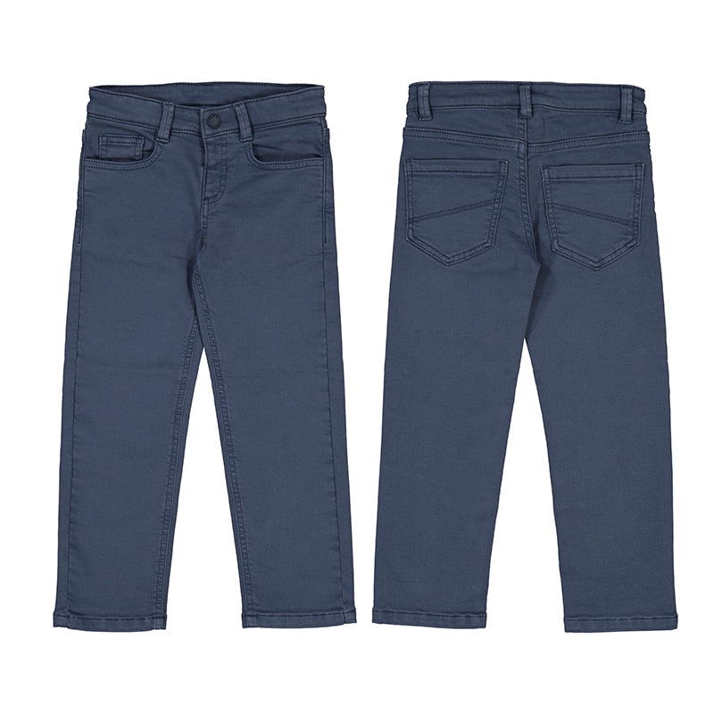 Mayoral Boys Straight Leg Pant-Steel