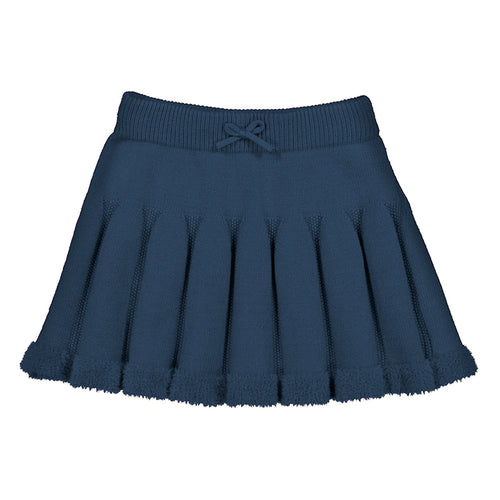 Mayoral Navy Pleated Sweater Skirt