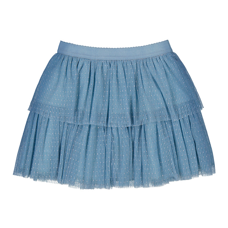 Mayoral Ocean Shimmer Tulle Skirt