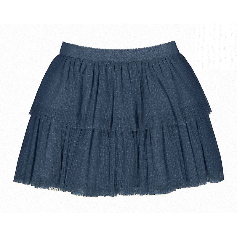 Mayoral Navy Shimmer Tulle Skirt